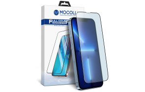 Купить Защитное стекло MOCOLL полноразмерное 2.5D для iPhone 14 Pro Max 6.7 Черное (Rhinoceros)