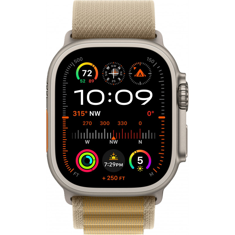 Apple Watch Ultra 2 49mm Alpine Loop Tan / Titanium Case