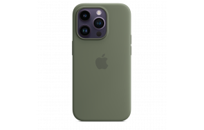 Купить Чехол MagSafe iPhone 14 Pro Max Silicone Cover - Olive